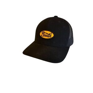 Brixton Mesh-Back Snapback Hat With Yellow Logo Patch